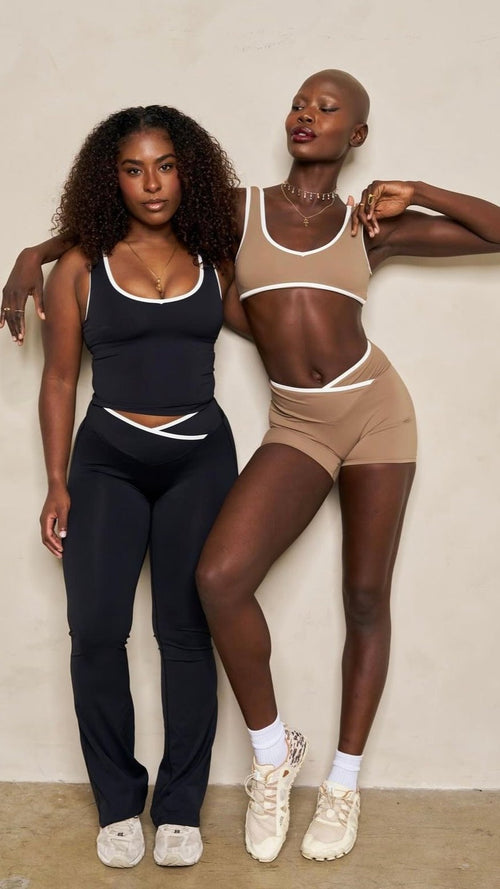 Aspen Contrast Crossover Flared Pant